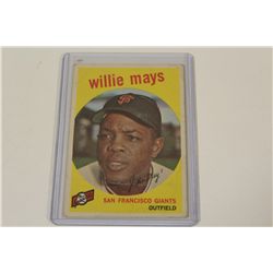 1959 WILLIE MAYS #50, LOW GRADE, BENT CORNERS