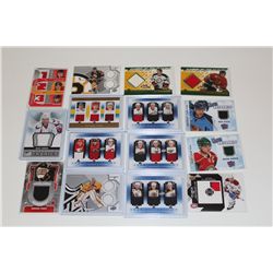 LOT OF 15 AUTHENTIC NHL SIGNATURE AND JERSEY CARDS