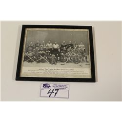 1934 CCM BROWN BORDER ALL STAR "STARS" FRAMED TEAM PICTURE