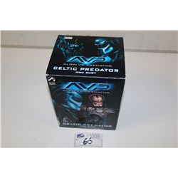 AVP ALIEN VS. PREDATOR, CELTIC PREDATOR MINI BUST, NEW IN BOX