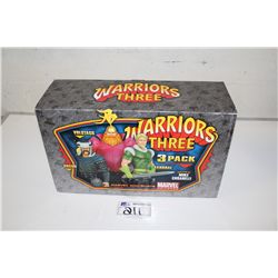 MARVEL MINI BUST 3 PACK-  WARRIORS, NEW IN BOX 536/700