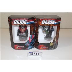 2 GI JOE MINI BUST- DESTRO 2000/3000 AND BARONESS 2289/2880