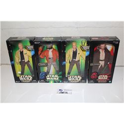 4-STAR WARS 12" ACTION FIGURE COLLECTION, NEW IN BOX