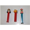 Image 1 : 3 VINTAGE PEZ DISPENSERS INCLUDING: WONDERWOMAN, GOOFY (WITH MOVEABLE EARS) AND DROOPY