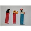 Image 2 : 3 VINTAGE PEZ DISPENSERS INCLUDING: WONDERWOMAN, GOOFY (WITH MOVEABLE EARS) AND DROOPY