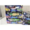 Image 2 : 5-MUSCLE MACHINES 1:18 SCALE DIECAST, NEW IN BOX INCLUDING: '56 OLDS 88, '50 FORD WOODY, '70 CUDA,