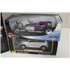 Image 3 : 5-HOT  WHEELS 1:18 SCALE DIECAST, NEW IN BOX INCLUDING: '41 WILLYS COUPE, HARLEY DAVIDSON DYNA WIDE