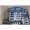 Image 2 : HOT WHEELS RUBBERMAID CONTAINING 90+ MINT ON BOARD MERCEDES AND BMW'S