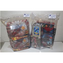 2 BAGS OF ASSORTED MARVEL, NEW IN BOX TOYS