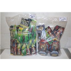 2 BAGS OF ASSORTED STAR WARS, NEW IN BOX TOYS