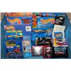 Image 2 : HOT WHEELS RUBBERMAID CONTAINING ASSORTED TOYS, NEW IN BOX INCLUDING: TATOO DESIGNER CD ROM,