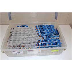 HOT WHEELS RUBBERMAID CONTAINING 90+ 2006 REPAINTS, MINT ON BOARD