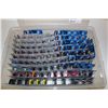 Image 2 : HOT WHEELS RUBBERMAID CONTAINING 90+ 2006 REPAINTS, MINT ON BOARD