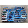 Image 2 : HOT WHEELS RUBBERMAID CONTAINING 80+ 2005 MIXED SINGLES, MINT ON BOARD