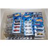 Image 2 : HOT WHEELS RUBBERMAID CONTAINING 90+ MIXED PORSCHE, AUDI ETC. MINT ON BOARD