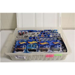 HOT WHEELS RUBBERMAID CONTAINING 100+ MINT ON BOARD INCLUDING PROTOTYPES, SIDE DRAFT, BACK DRAFT