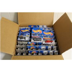 HOT WHEELS FACTORY BOX CONTAINING 72 MINT ON BOARD MIXED