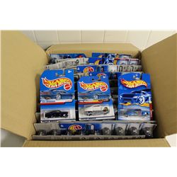 HOT WHEELS FACTORY BOX CONTAINING 63 MINT ON BOARD 1941 FORD TAIL DRAGGER