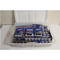 HOT WHEELS RUBBERMAID CONTAINING 90+ MINT ON BOARD CAMARO'S