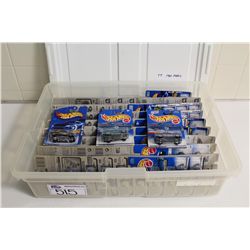 HOT WHEELS RUBBERMAID CONTAINING 70+ MINT ON BOARD 1940 FORD'S