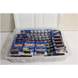 HOT WHEELS RUBBERMAID CONTAINING 100+ MINT ON BOARD DODGE VIPERS, ETC.