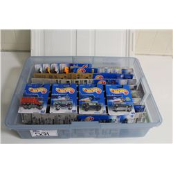 HOT WHEELS RUBBERMAID CONTAINING  MINT ON BOARD RARE SETS, OLDERS SINGLES AND VARIATIONS