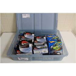 HOT WHEELS RUBBERMAID CONTAINING MINT ON BOARD RARER MIX