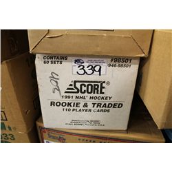 CASE OF 1991 SCORE HOCKEY CONTAINING 60 SETS