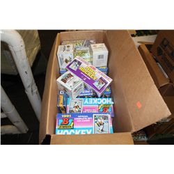 BOX  OF ASSORTED BOWMAN, OPC, TOPPS, UD, SEALED HOCKEY CARDS