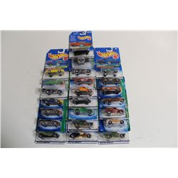 23 ASSORTED TREASURE HUNT HOT WHEELS MINT ON BOARD