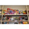 Image 2 : 5 SHELVES OF ASSORTED NEW IN BOX TOYS, FIGURES ETC. HUNDREDS OF DOLLARS IN RETAIL VALUE IN EACH