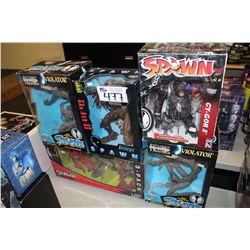 SPAWN LOT- VIOLATOR, MALEBOLGIA, CY-GOR 2 AND 3-PACK