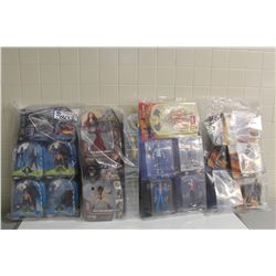 4 BAGS OF ASSORTED NEW IN BOX TOYS, ACTION FIGRUES ETC.