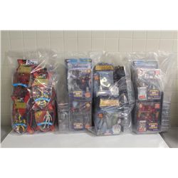 4 BAGS OF ASSORTED NEW IN BOX TOYS, ACTION FIGRUES ETC.