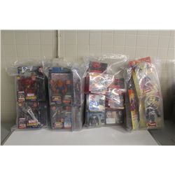 4 BAGS OF ASSORTED NEW IN BOX TOYS, ACTION FIGRUES ETC.