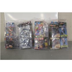 4 BAGS OF ASSORTED NEW IN BOX TOYS, ACTION FIGRUES ETC.