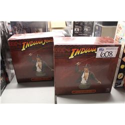 2 INDIANA JONES MINI BUSTS