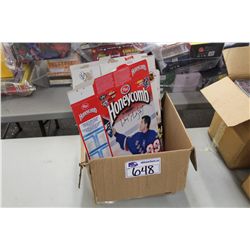 COLLECTION OF 16 NHL CEREAL BOXES INCLUDING GRETZKY ETC.