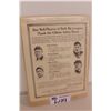 Image 1 : 1910 GILLETE ADVERTISEMENT FEATURING MANY HALL OF FAMERS