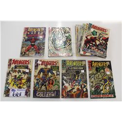 AVENGERS #24-93 (1966-71) LARGE LOT OF 22 SILVER & EARLY BRONZE ISSUES. LOWER GRADE AVERAGE