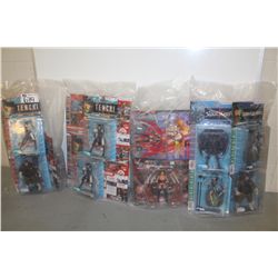 4 BAGS OF ASSORTED NEW IN BOX TOYS, ACTION FIGRUES ETC.