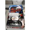 Image 1 : LOT OF 6- 007 JAMES BOND DIE CAST VEHICLES INCLUDING 4-1:18 SCALE AND 2 CORGI