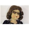 Image 2 : ANTIQUE WOODEN DOLL, 20" TALL WITH EXTRA CLOTHING