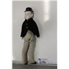 Image 1 : ANTIQUE PORCELAIN DOLL WITH FELT CLOTHING