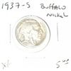 Image 1 : 1937-S BUFFALO NICKEL RED BOOK VALUE IS $5.00+ *NICE EARLY EXTRA FINE GRADE*!NICKEL CAME OUT OF SAFE