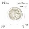 Image 1 : 1936 BUFFALO NICKEL RED BOOK VALUE IS $8.00+ *NICE EARLY EXTRA FINE GRADE*!! NICKEL CAME OUT OF SAFE