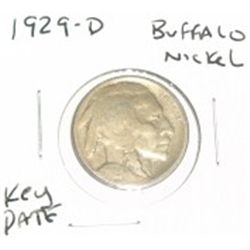 1929-D *RARE KEY DATE* BUFFALO NICKEL *NICE EARLY KEY DATE NICKEL*!! NICKEL CAME OUT OF SAFE!!