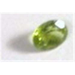 .75 CARAT PERIDOT *BEAUTIFUL OVAL CUT & FACETED GEM*!! GEM CAME OUT OF SAFE!!