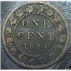 Image 1 : Canada - 1 Cent - 1884 - Obverse #1 - ICCS - VG-10