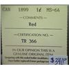Image 3 : Canada - 1 Cent - 1899 - RED - ICCS - MS-64